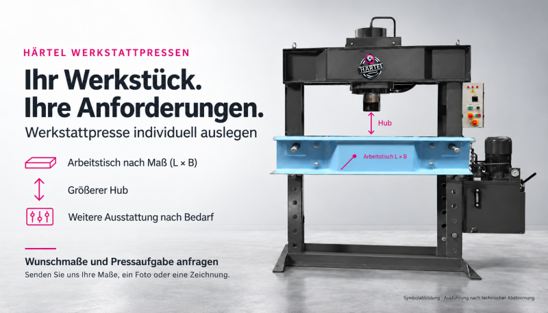 Sonder-Pressen nach Kundenanforderung
