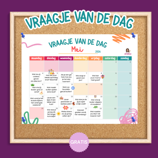 Vraagje van de dag | Kalender Mei 2026