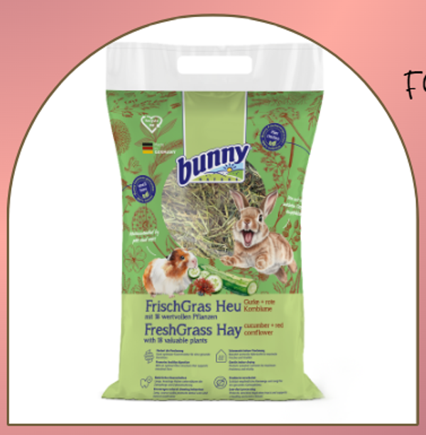 Foin FreshGrass Concombre & Bleuet