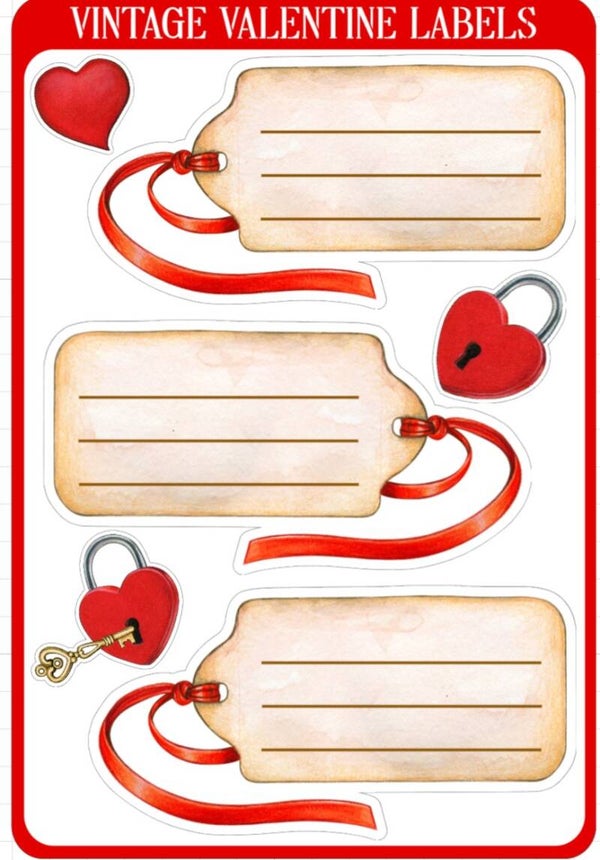 STICKER VINTAGE ROUGE