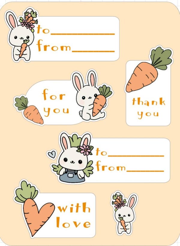 STICKER LAPIN PETIT MOT