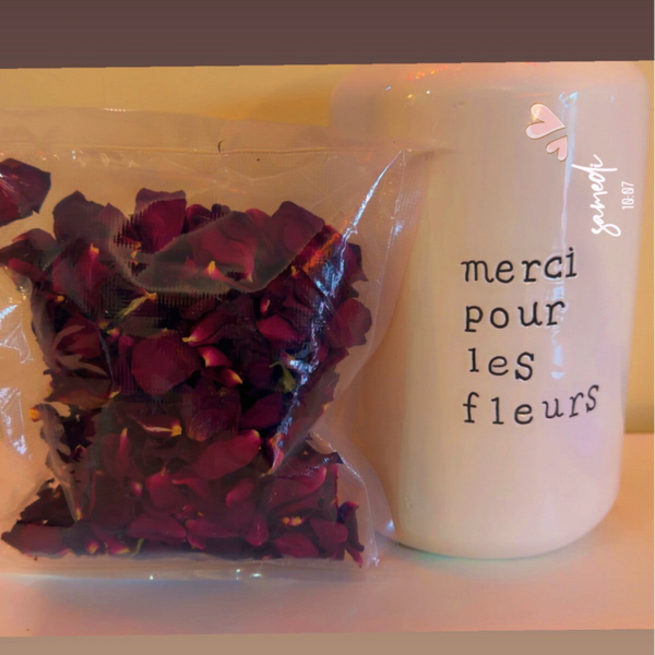 Friandise pétales de roses