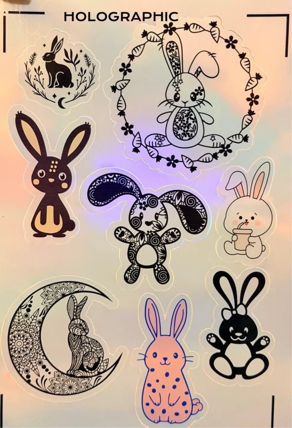 STICKERS LAPINS MOYEN