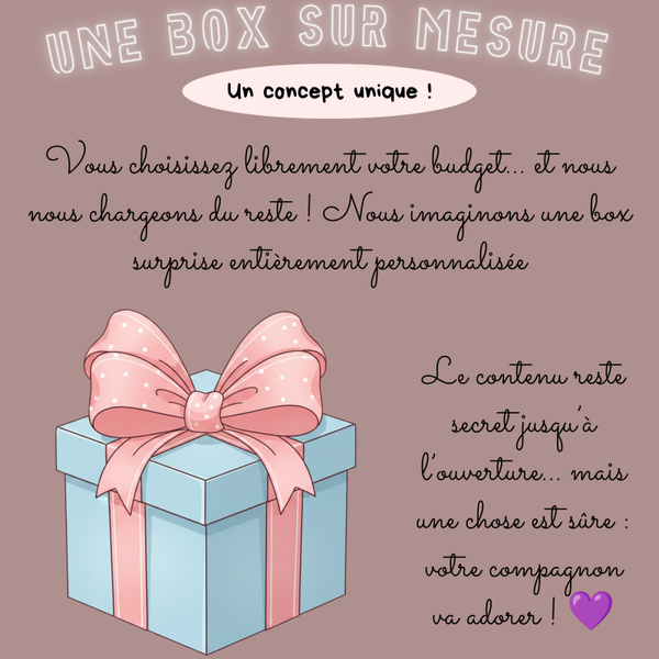 BOX UNIQUE  ! Votre budget, notre créativité, sa surprise ! 🐰💜