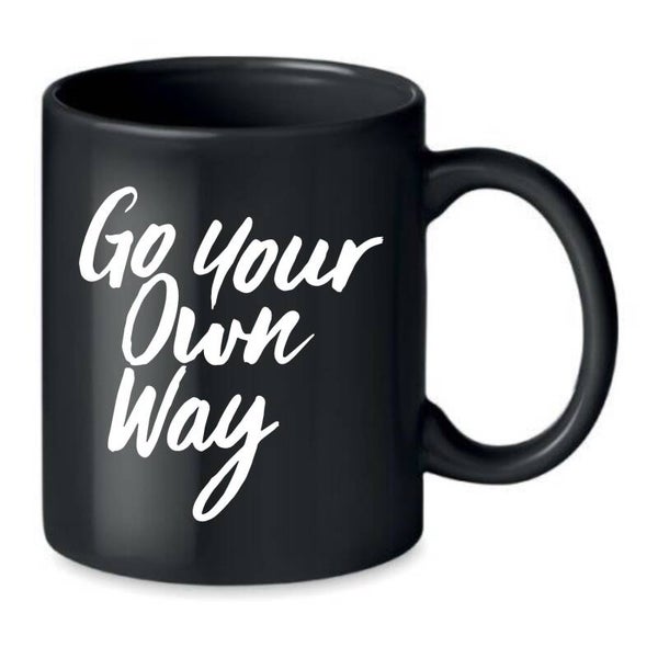 Go your Own Way  Kaffeetasse Keramik/Steinzeug 400 ml, 2 Farben