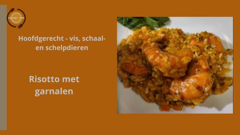Risotto met garnalen - hoofdgerecht vis, schaal- en schelpdieren