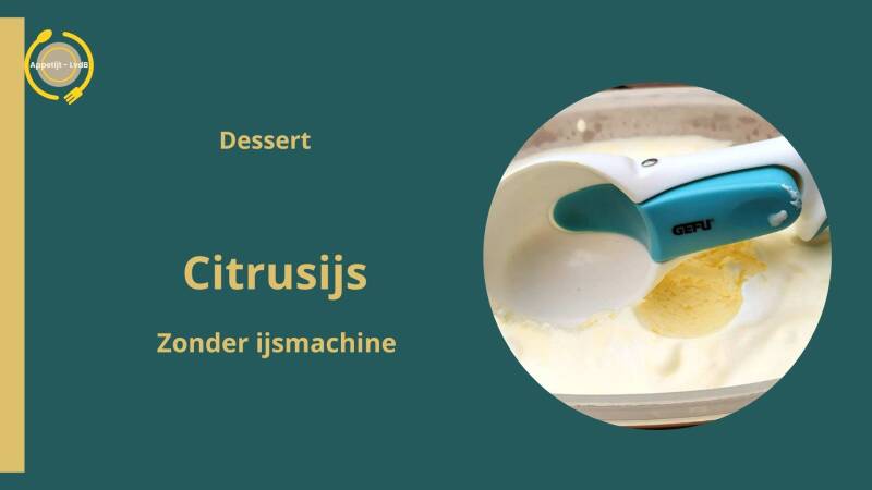 Citrusijs - zonder ijsmachine