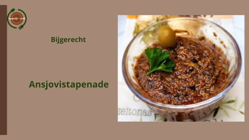 Ansjovistapenade - bijgerecht