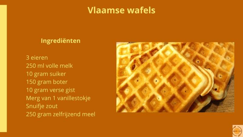 Vlaamse wafels - ingrediënten