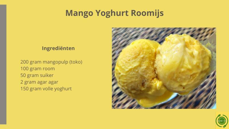 Mango Yoghurt Roomijs - ingrediënten