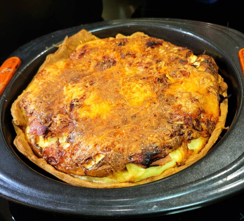 Quiche met  mini aspergepunten