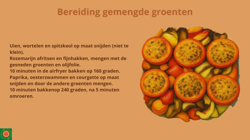 Bereiding gemengde groenten