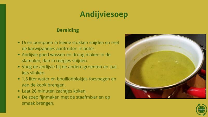 Andijviesoep - bereiding