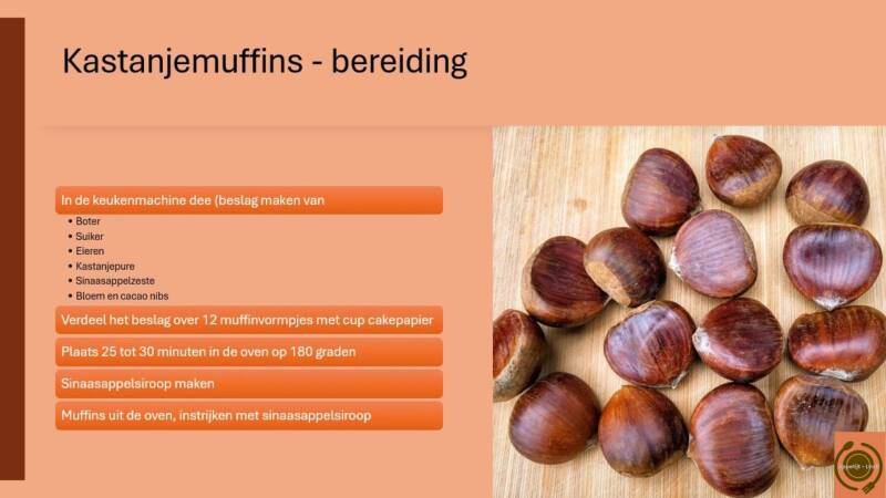 Kastanjemuffins - bereiding