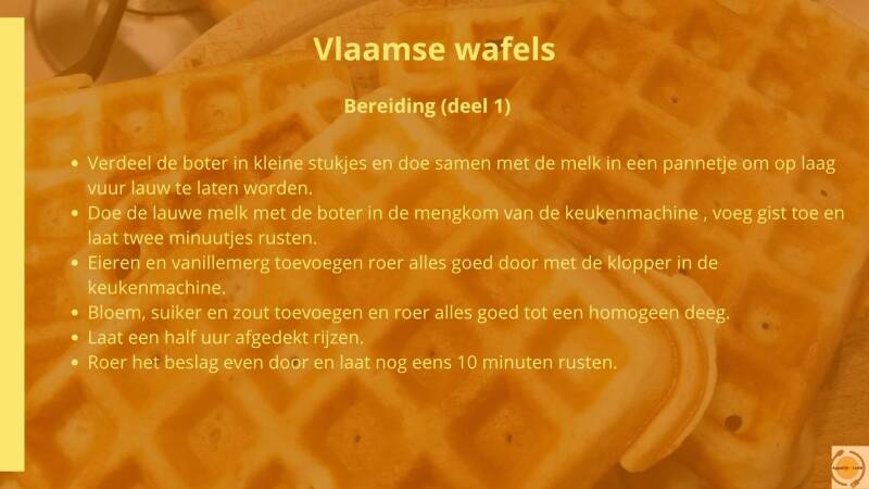 Vlaamse wafels - bereiding (deel 1)