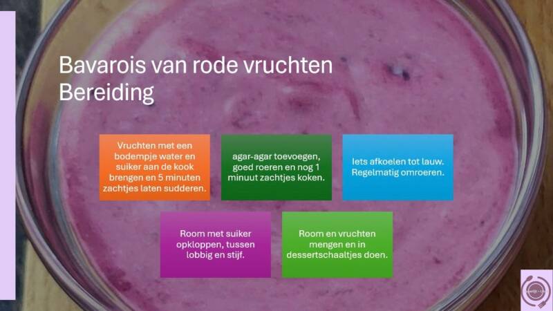 Bavarois van rode vruchten - bereiding