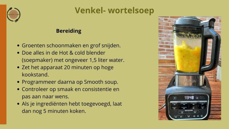 Venkel- wortelsoep, bereiding