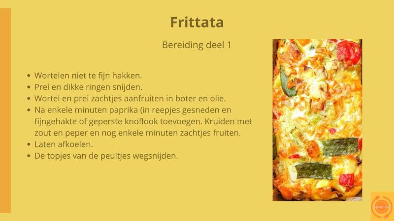 Frittata - bereiding deel 1