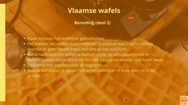 Vlaamse wafels - bereiding (deel 2)