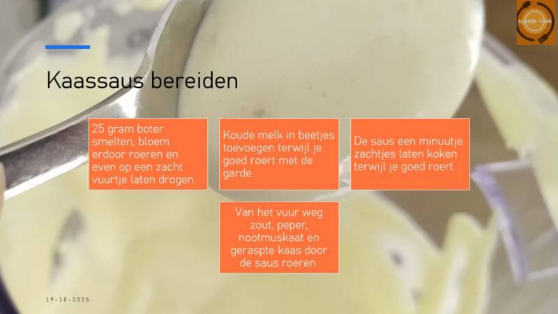Kaassaus bereiden