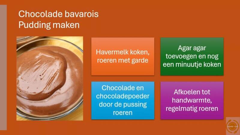 Chocoladebavarois - pudding maken