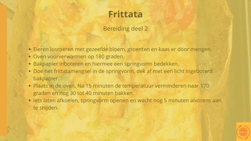 Frittata - bereiding deel 2