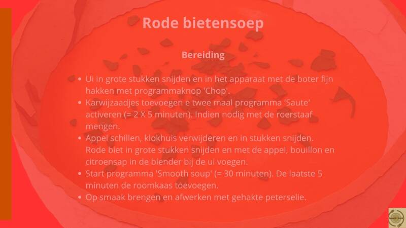 Rode bietensoep - bereiding