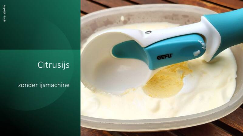 Citrusijs zonder ijsmachine
