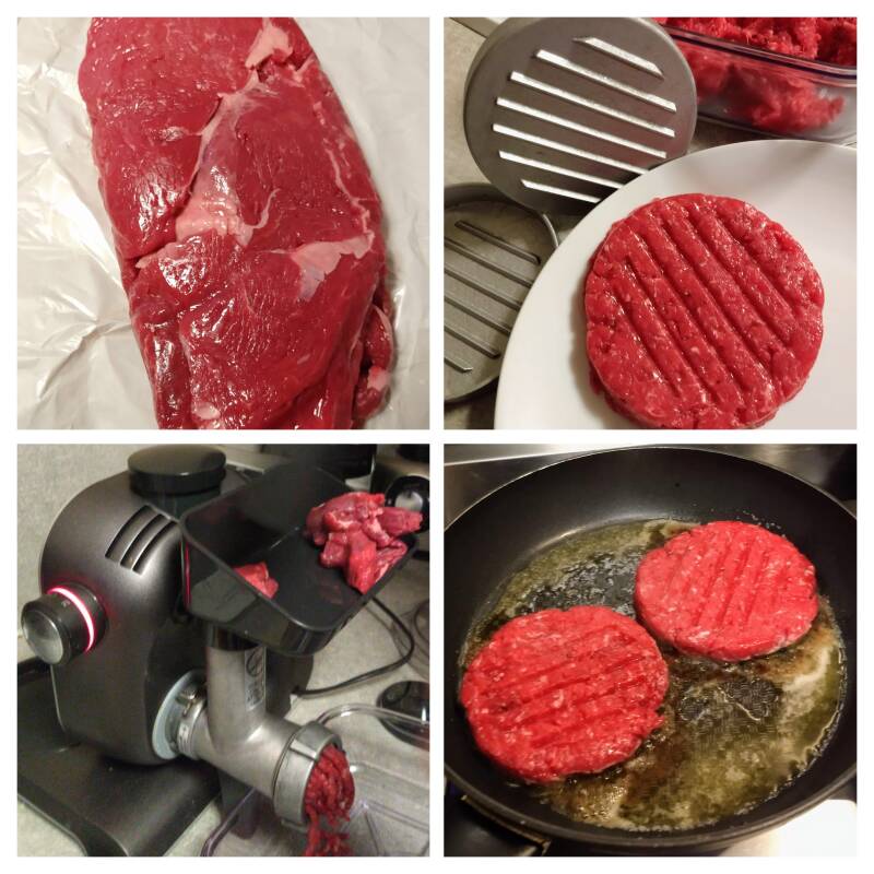 Huisgemaakte hamburgers