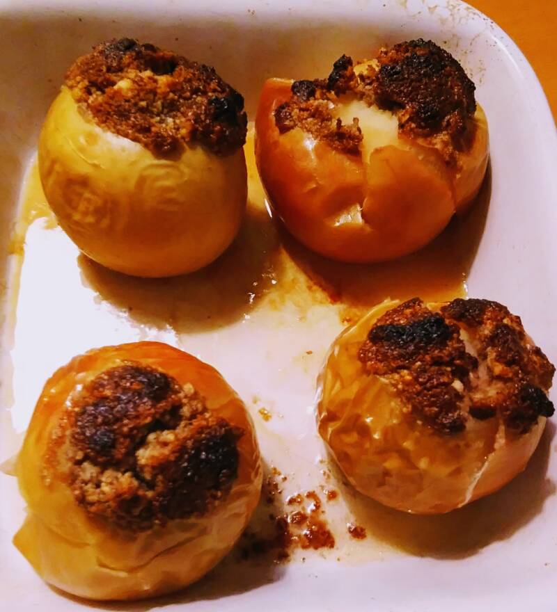 Oven appels met notenvulling