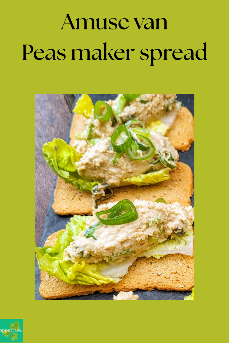 Amuse van Peas maker spread