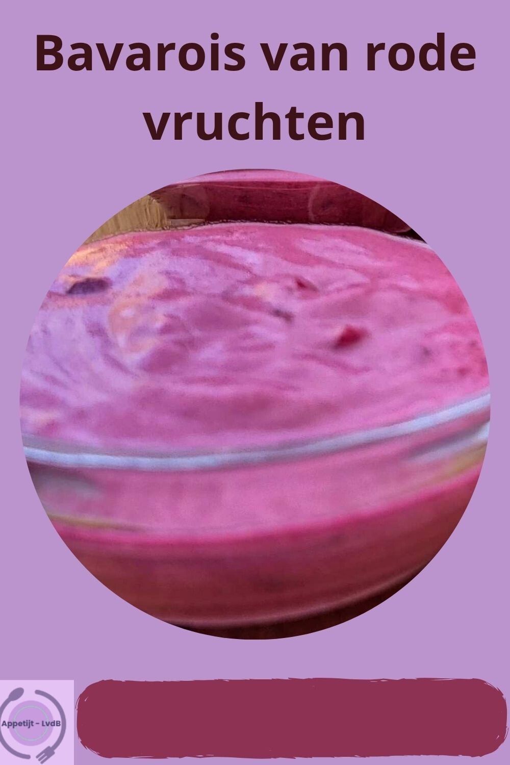 Bavarois van rode vruchten