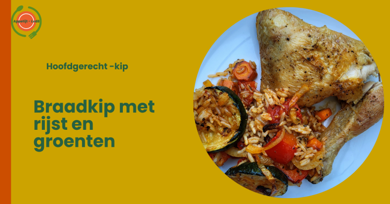 Braadkip met rijst en groenten
