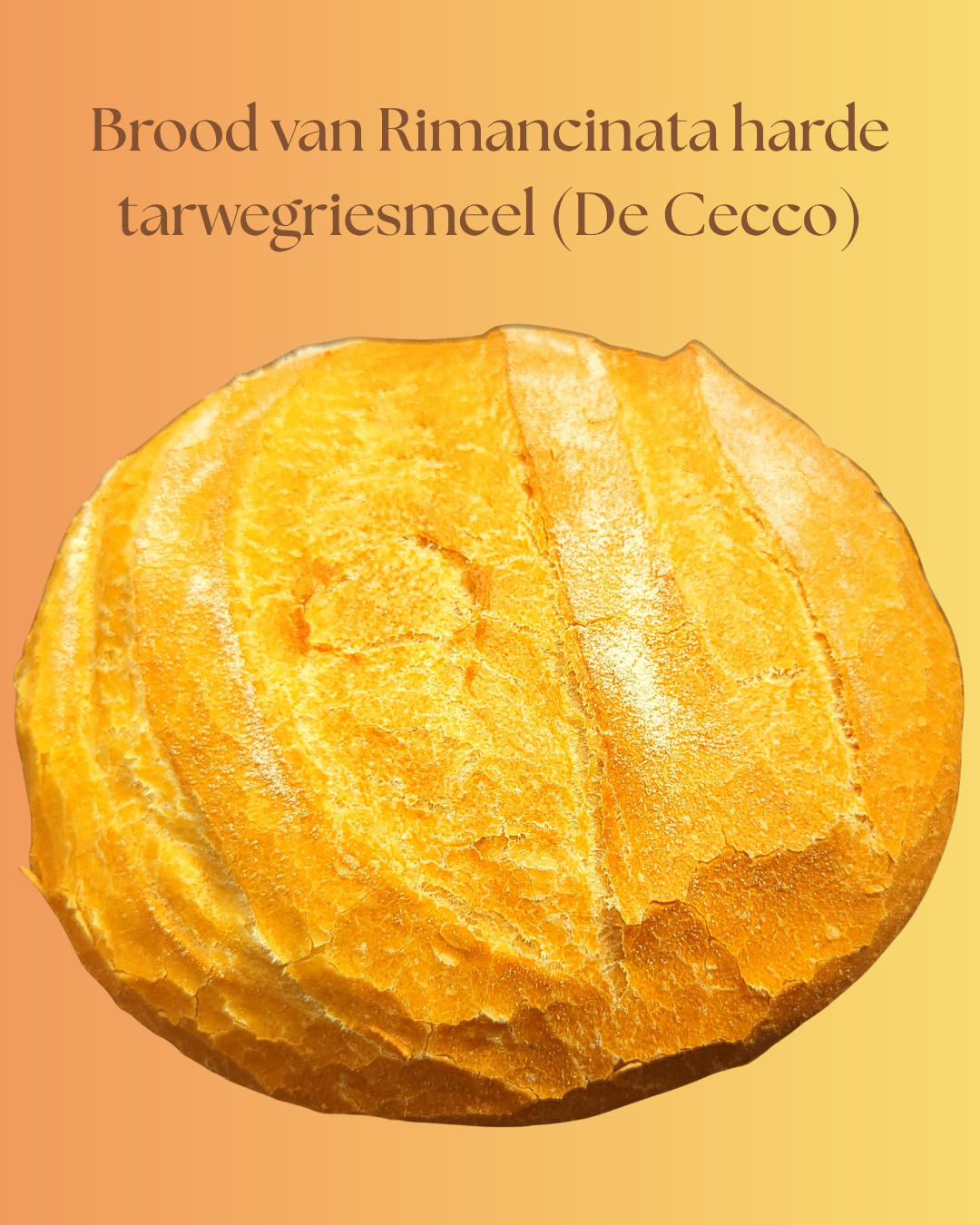 Brood van Rimancinata harde tarwegriesmeel (De Cecco)