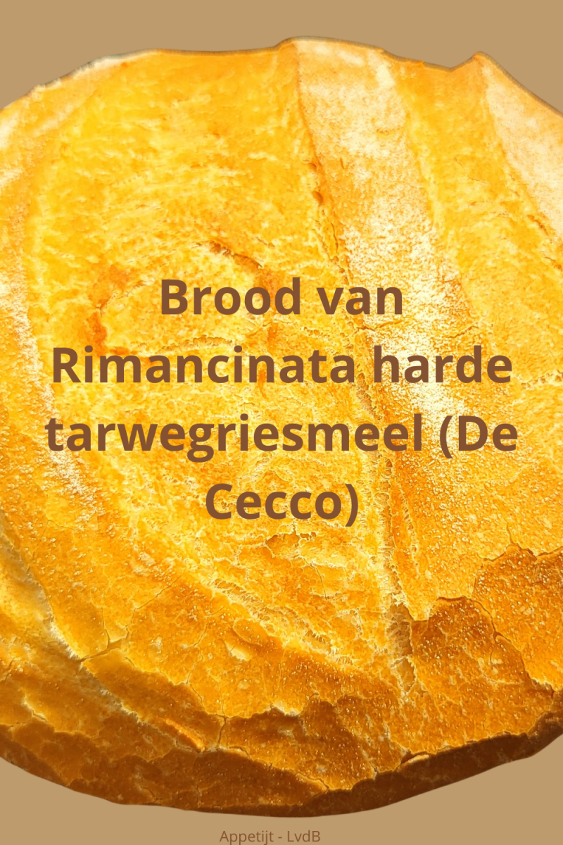 Brood van Rimancinata harde tarwegriesmeel (De Cecco)