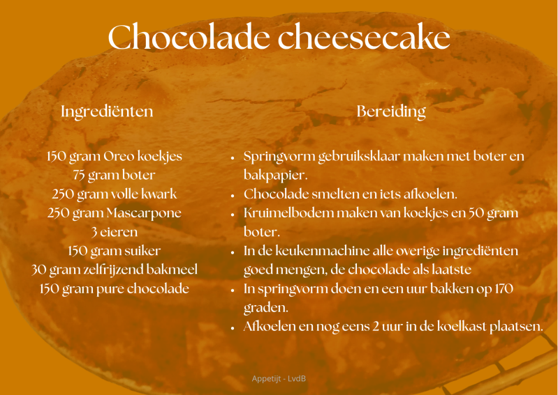 Chocolade cheesecake