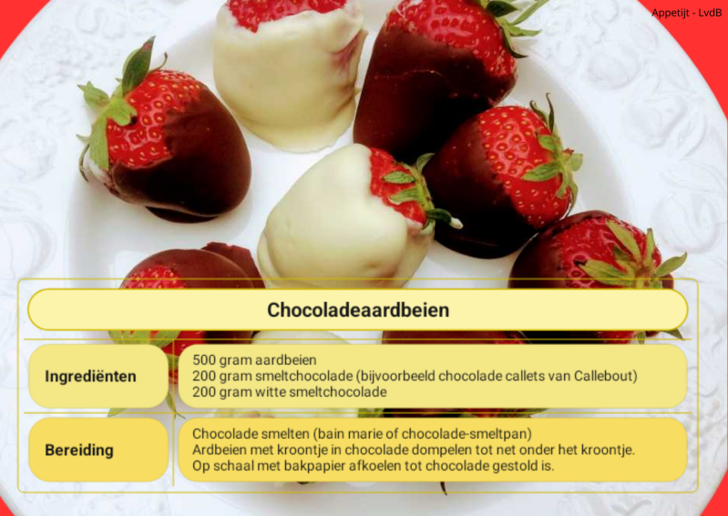 Microrecept chocoladeaardbeien