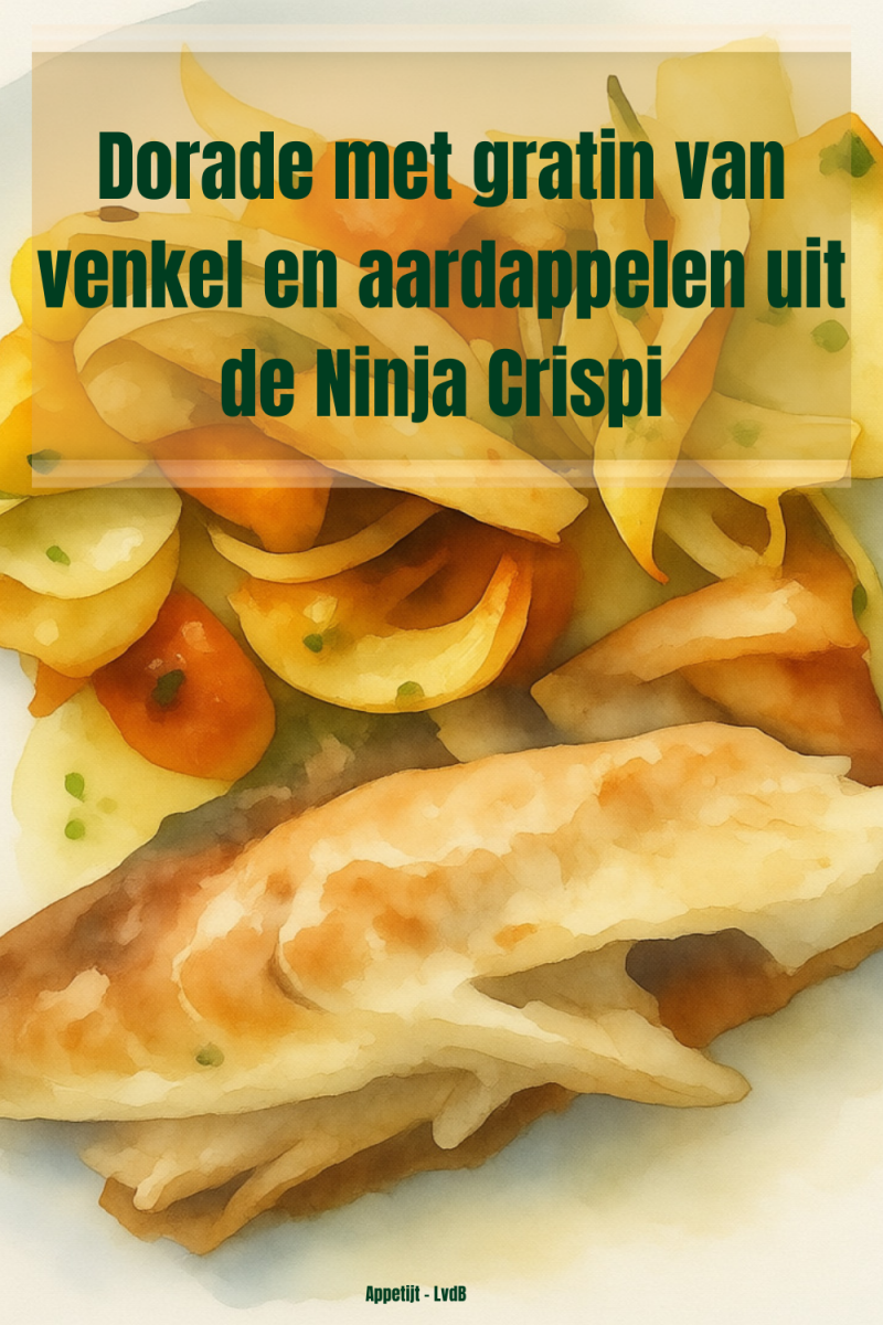 Dorade met gratin van venkel en aardappelen uit de Ninja Crispi