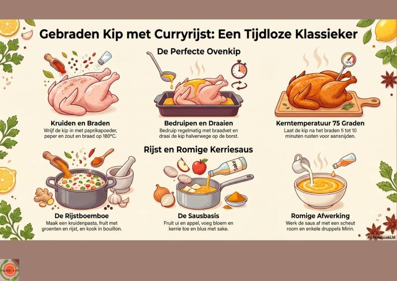 Gebraden kip met curryrijst: een tijdloze klassieker