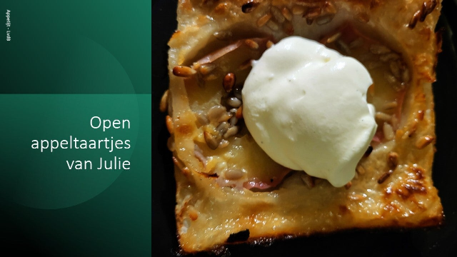 Open appeltaartjes van Julie