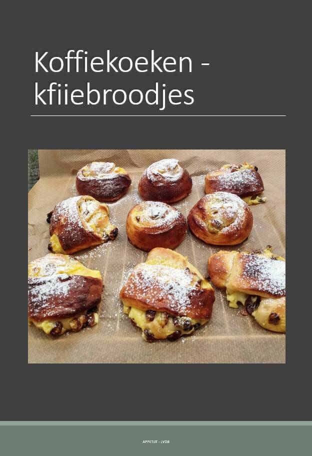 koffiekoeken - koffiebroodjes
