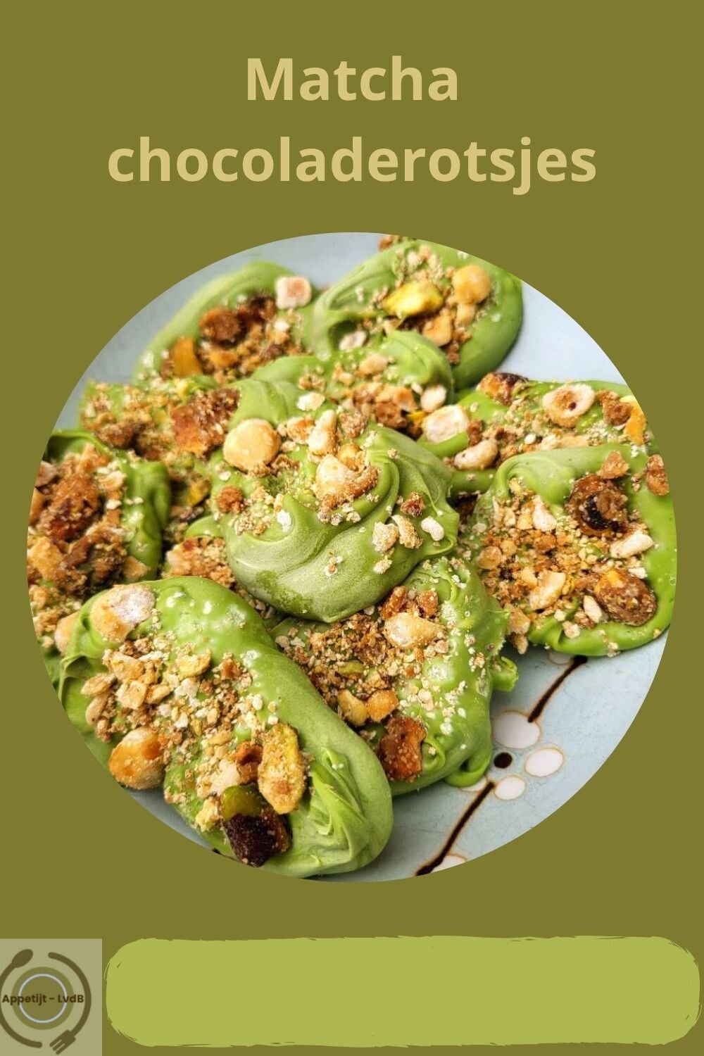 Matcha chocoladerotsjes