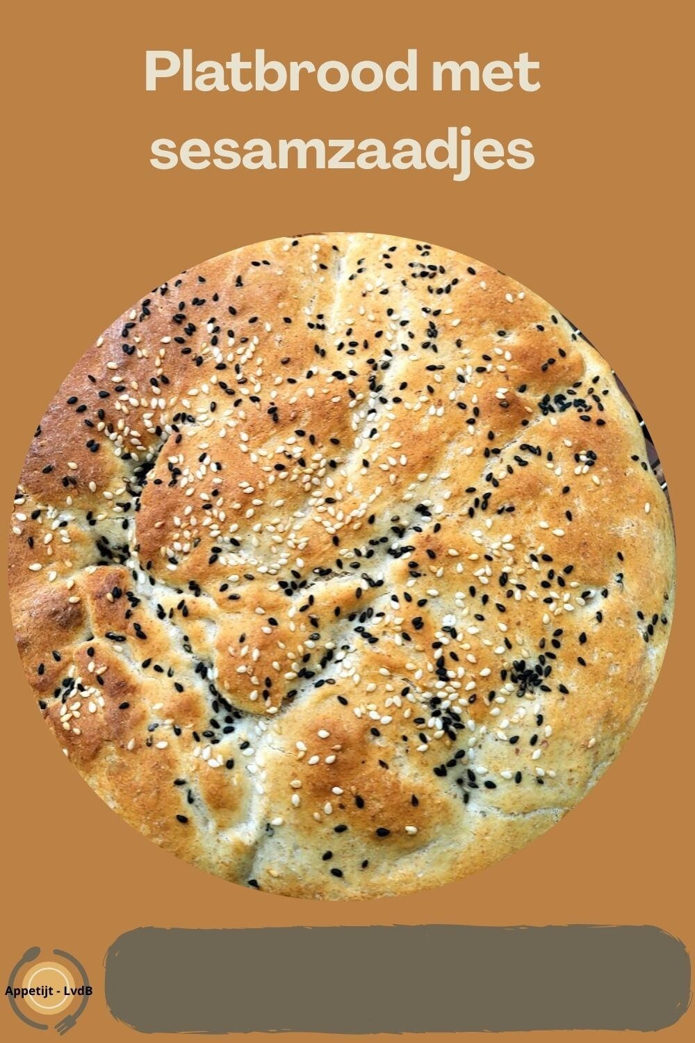 Platbrood met sesamzaadjes