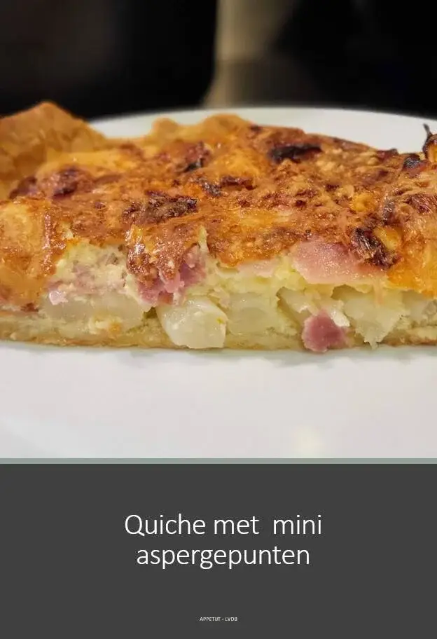Quiche met mini aspergepunten