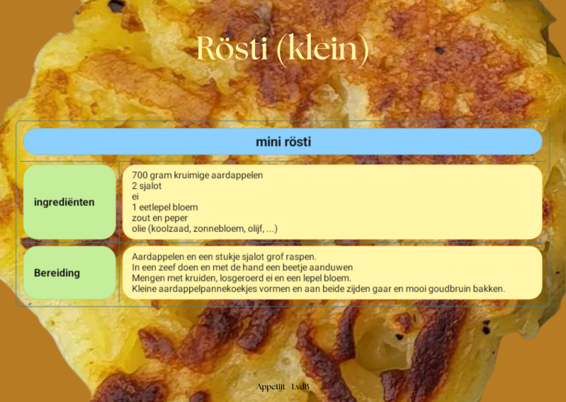 Microrecept Rösti (klein)