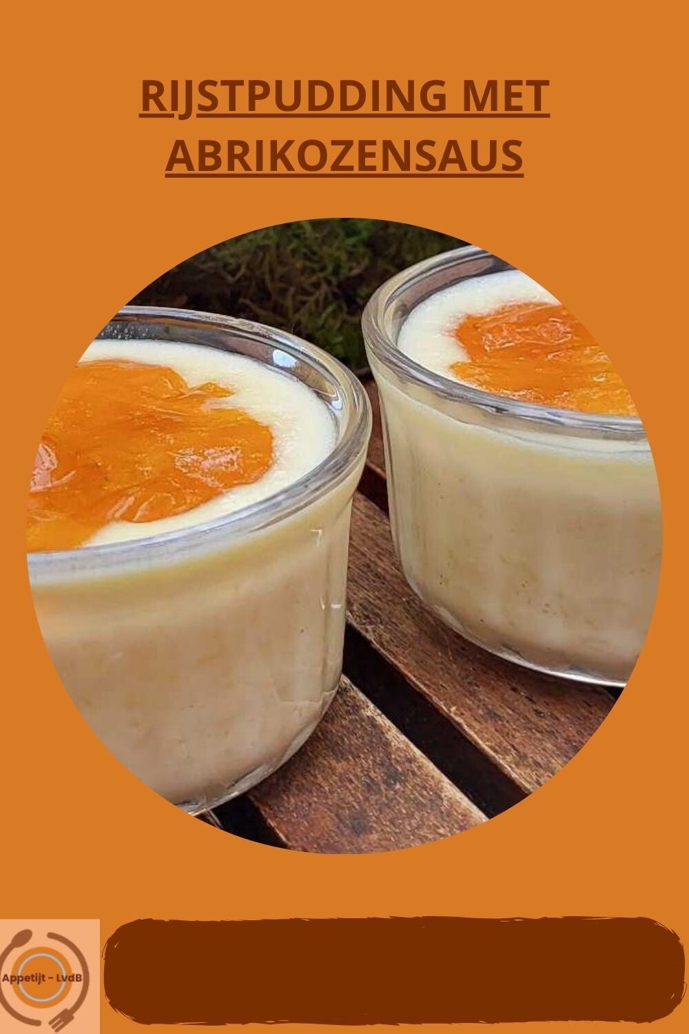 Rijstpudding met abrikozensaus