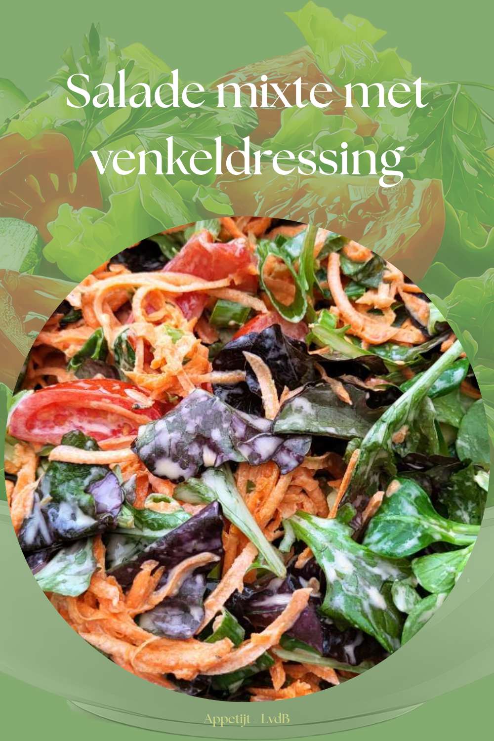 Salade mixte met venkeldressing