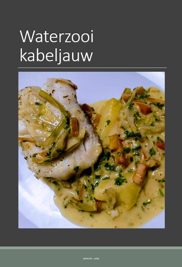 Waterzooi van kabeljauw