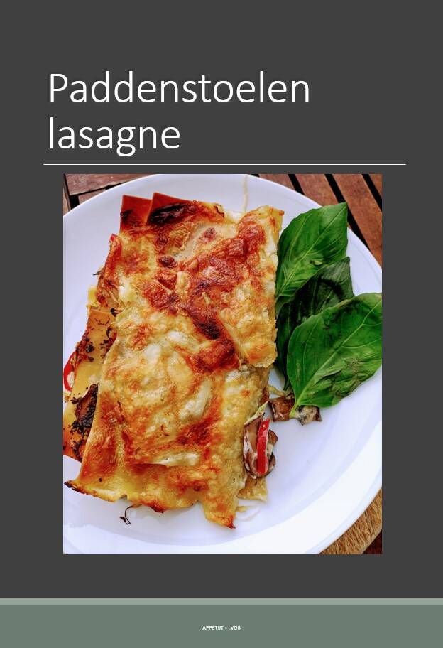 Paddenstoelen lasagne