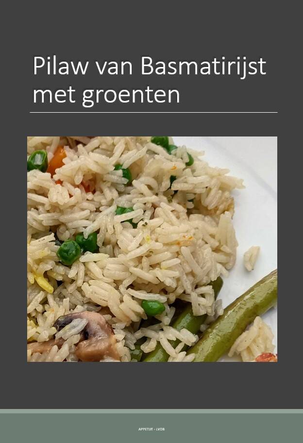 Pilaw van Basmatirijst met groenten